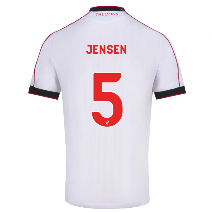 Danxen Damen Richard Jensen #5 Schwarz Rot Weiß Auswärtstrikot Trikot 2026/27 T-Shirt Schweiz
