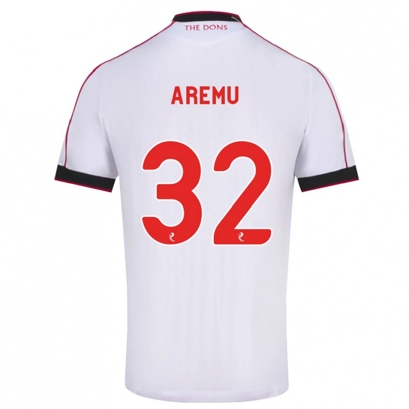 Danxen Damen Afeez Aremu #32 Schwarz Rot Weiß Auswärtstrikot Trikot 2026/27 T-Shirt Schweiz