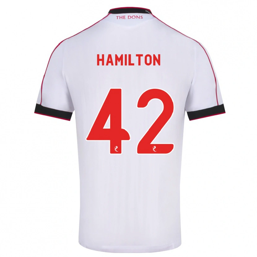 Danxen Damen Brendan Hamilton #42 Schwarz Rot Weiß Auswärtstrikot Trikot 2026/27 T-Shirt Schweiz