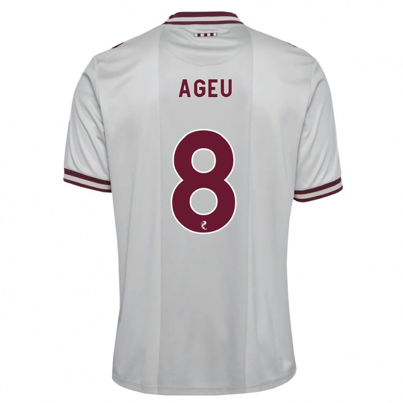 Danxen Damen Eduardo Ageu Almeida Santos #8 Weiß Burgunder Auswärtstrikot Trikot 2026/27 T-Shirt Schweiz