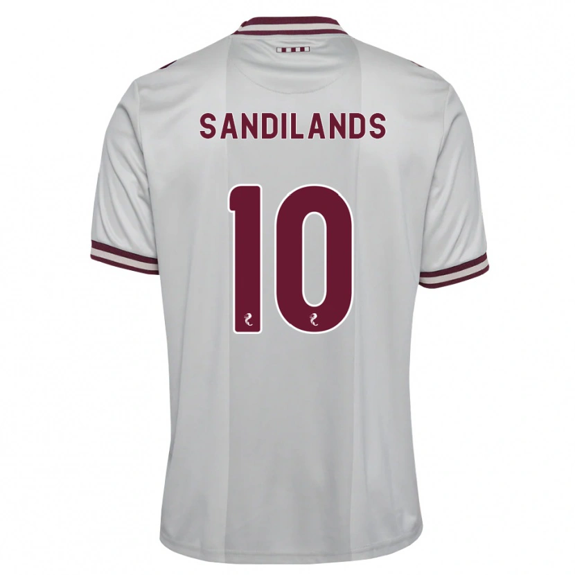 Danxen Damen Callum Sandilands #10 Weiß Burgunder Auswärtstrikot Trikot 2026/27 T-Shirt Schweiz
