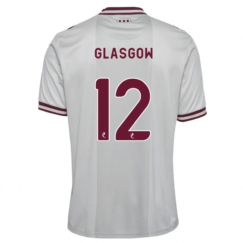 Danxen Damen Euan Glasgow #12 Weiß Burgunder Auswärtstrikot Trikot 2026/27 T-Shirt Schweiz
