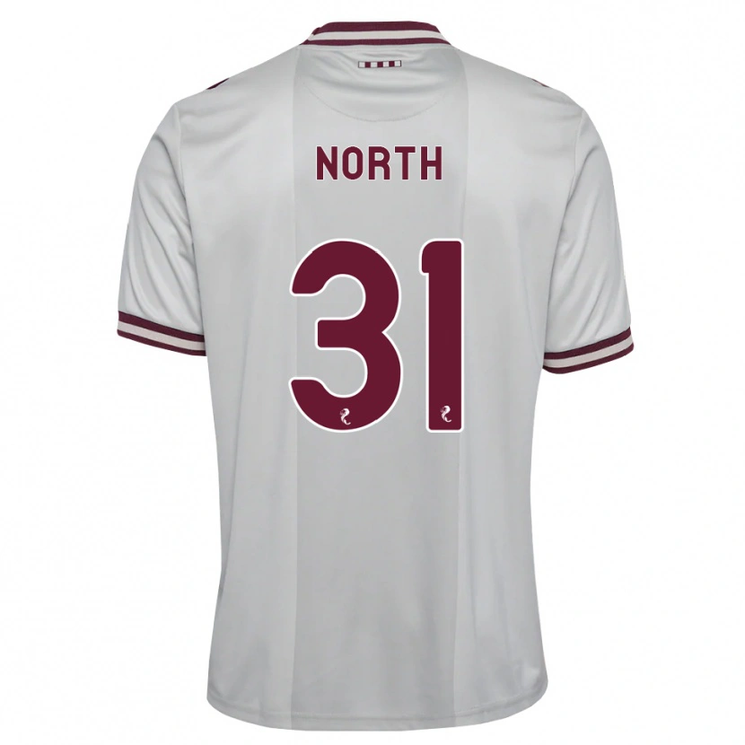 Danxen Damen Tommy North #31 Weiß Burgunder Auswärtstrikot Trikot 2026/27 T-Shirt Schweiz