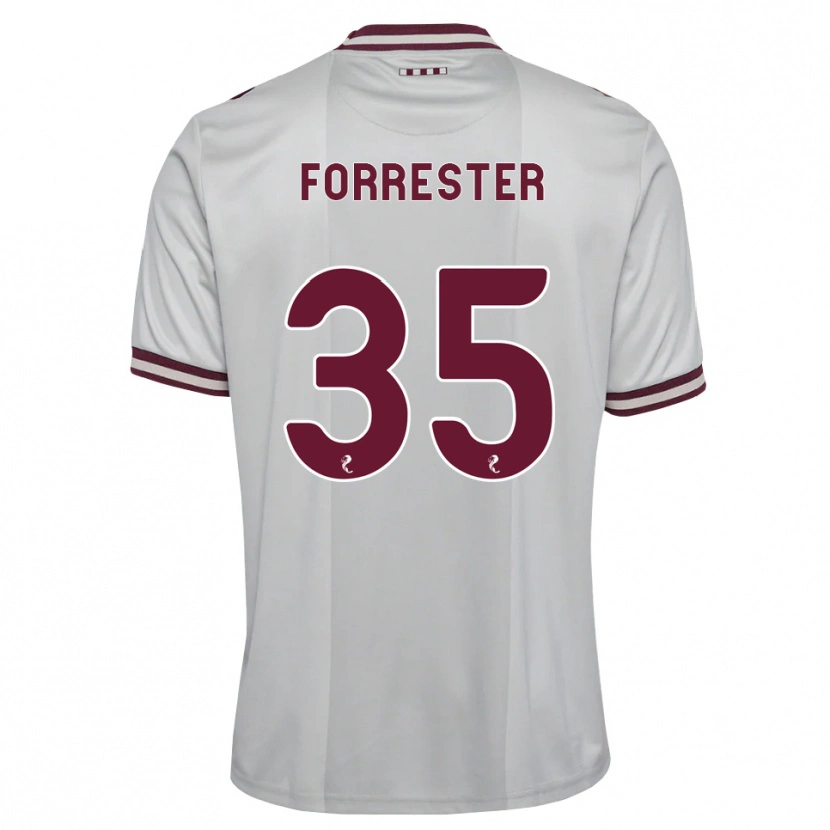 Danxen Damen Adam Forrester #35 Weiß Burgunder Auswärtstrikot Trikot 2026/27 T-Shirt Schweiz