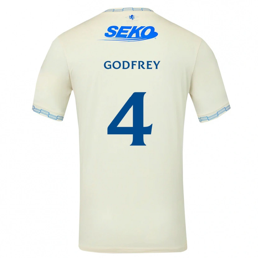 Danxen Damen Ben Godfrey #4 Tiefseeblau Weiß Auswärtstrikot Trikot 2026/27 T-Shirt Schweiz