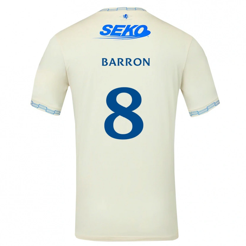 Danxen Damen Connor Barron #8 Tiefseeblau Weiß Auswärtstrikot Trikot 2026/27 T-Shirt Schweiz