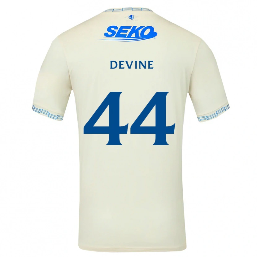 Danxen Damen Adam Devine #44 Tiefseeblau Weiß Auswärtstrikot Trikot 2026/27 T-Shirt Schweiz