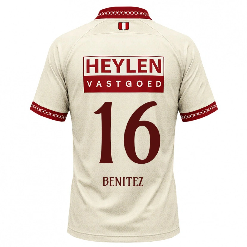Danxen Kinder Mauricio Benítez #16 Beige Rot Auswärtstrikot Trikot 2026/27 T-Shirt Schweiz