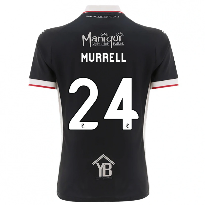Danxen Kinder Jacob Murrell #24 Schwarz Weiß Rot Heimtrikot Trikot 2026/27 T-Shirt Schweiz