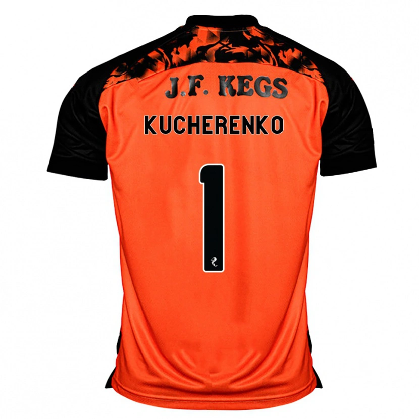 Danxen Kinder Yevgeniy Kucherenko #1 Orange Schwarz Weiß Heimtrikot Trikot 2026/27 T-Shirt Schweiz