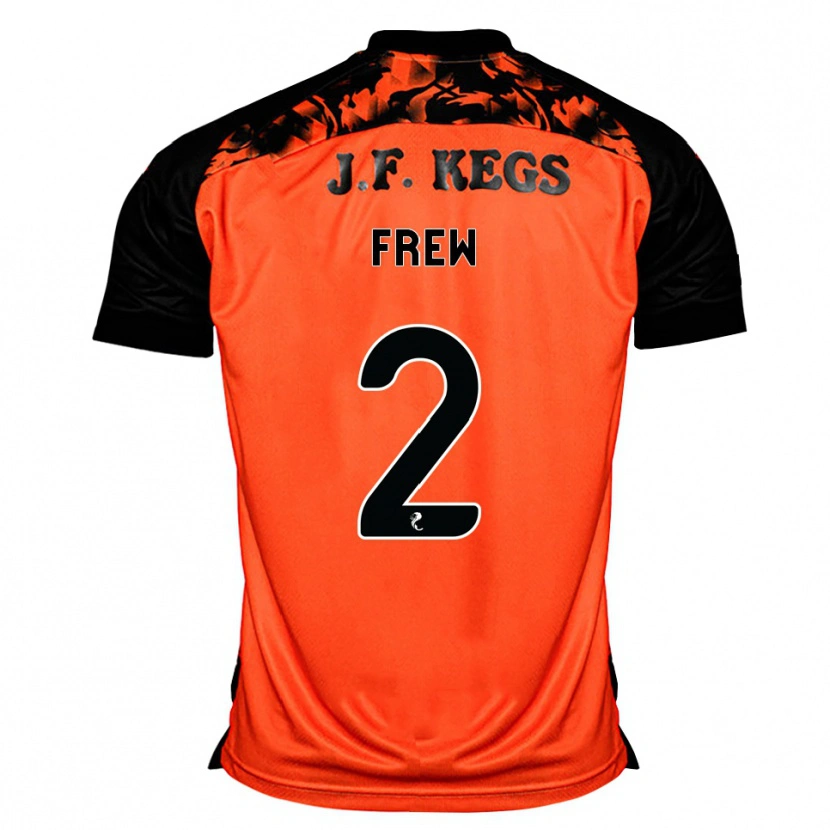 Danxen Kinder Katie Frew #2 Orange Schwarz Weiß Heimtrikot Trikot 2026/27 T-Shirt Schweiz
