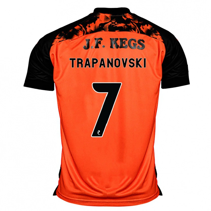 Danxen Kinder Kristijan Trapanovski #7 Orange Schwarz Weiß Heimtrikot Trikot 2026/27 T-Shirt Schweiz