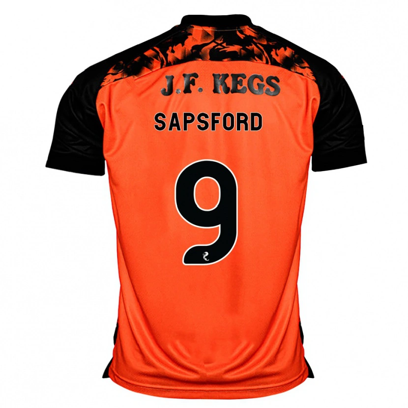 Danxen Kinder Zachary Sapsford #9 Orange Schwarz Weiß Heimtrikot Trikot 2026/27 T-Shirt Schweiz