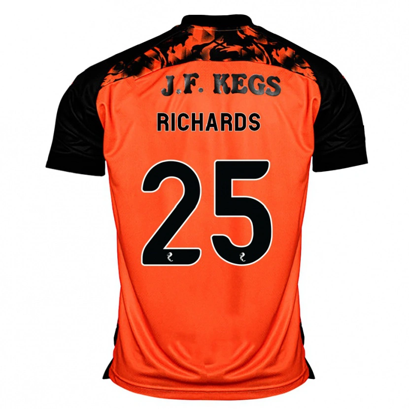 Danxen Kinder Dave Richards #25 Orange Schwarz Weiß Heimtrikot Trikot 2026/27 T-Shirt Schweiz