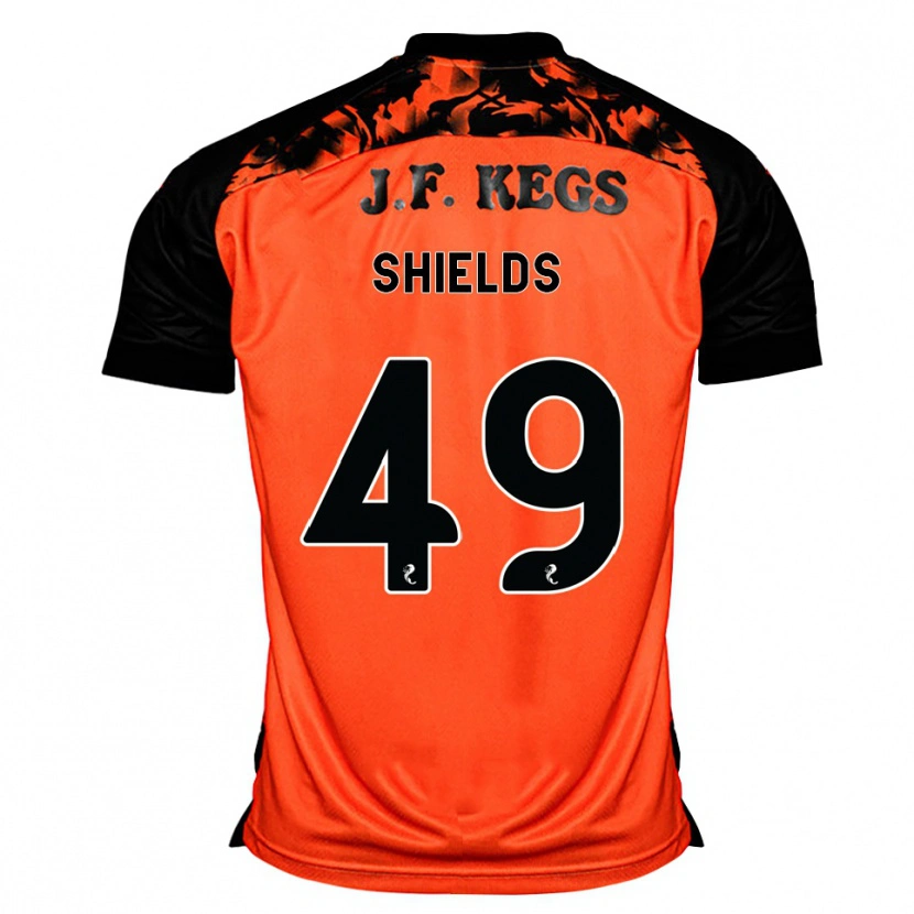 Danxen Kinder Conal Shields #49 Orange Schwarz Weiß Heimtrikot Trikot 2026/27 T-Shirt Schweiz