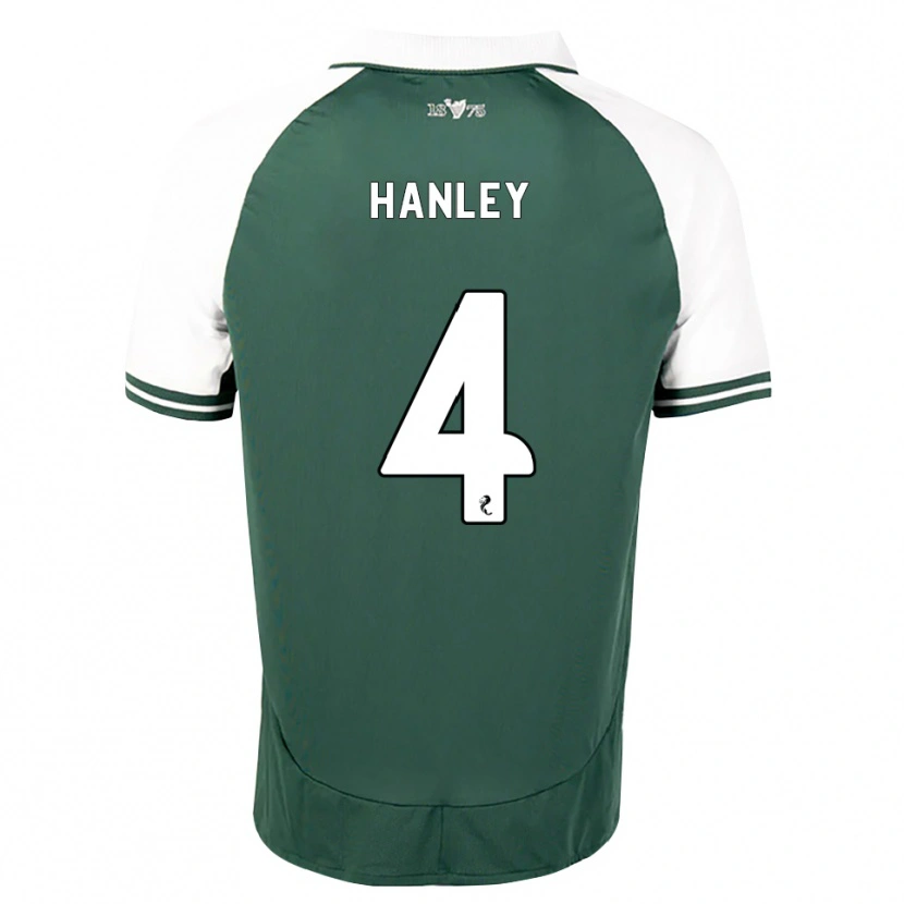 Danxen Kinder Grant Hanley #4 Seegrün Weiß Heimtrikot Trikot 2026/27 T-Shirt Schweiz