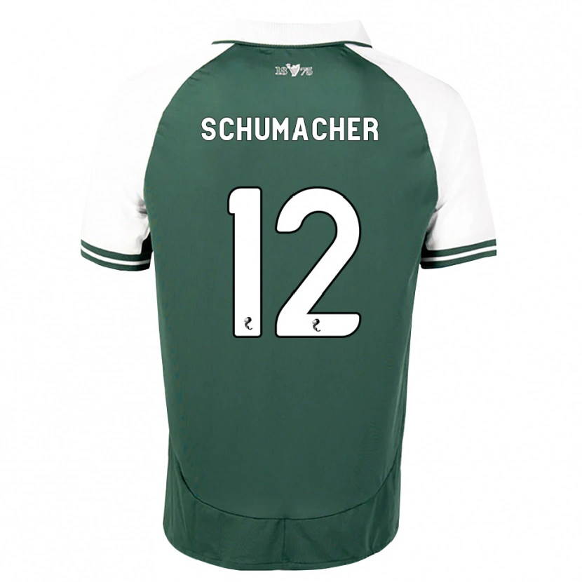Danxen Kinder Noa Schumacher #12 Seegrün Weiß Heimtrikot Trikot 2026/27 T-Shirt Schweiz