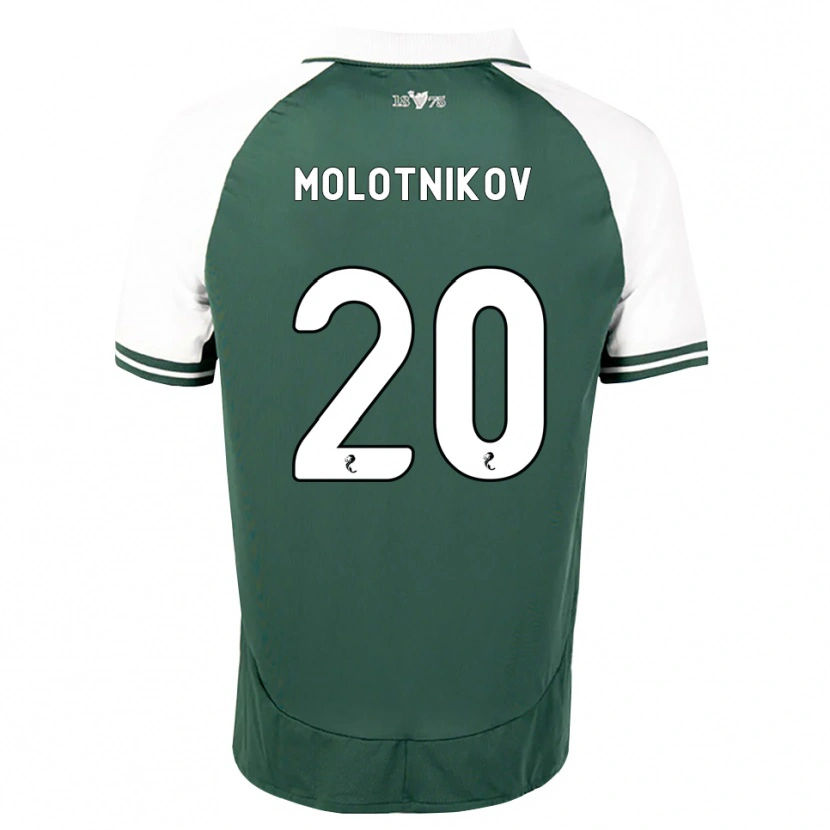 Danxen Kinder Rudi Molotnikov #20 Seegrün Weiß Heimtrikot Trikot 2026/27 T-Shirt Schweiz