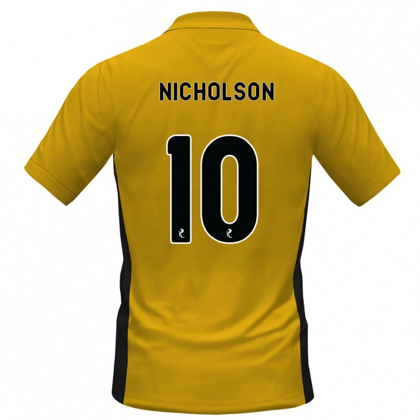 Danxen Kinder Sam Nicholson #10 Orange Schwarz Heimtrikot Trikot 2026/27 T-Shirt Schweiz