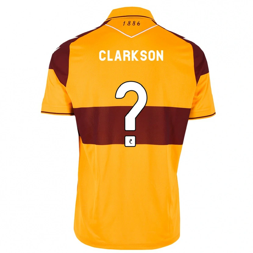 Danxen Kinder Joshua Clarkson #0 Maroon Orange Heimtrikot Trikot 2026/27 T-Shirt Schweiz