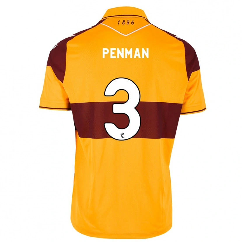 Danxen Kinder Jenna Penman #3 Maroon Orange Heimtrikot Trikot 2026/27 T-Shirt Schweiz