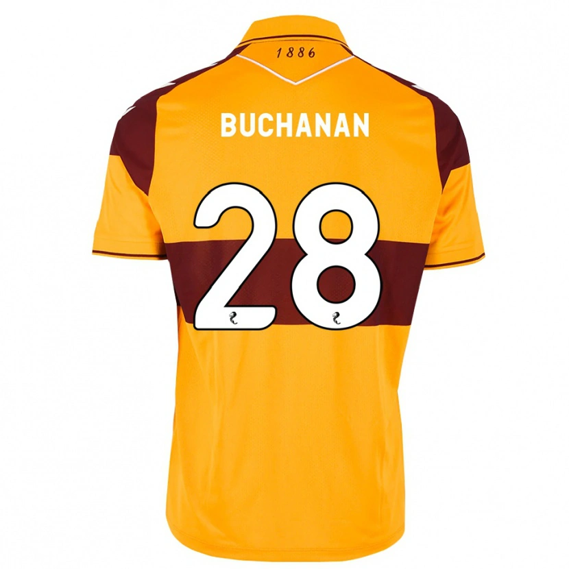 Danxen Kinder Aaron Buchanan #28 Maroon Orange Heimtrikot Trikot 2026/27 T-Shirt Schweiz