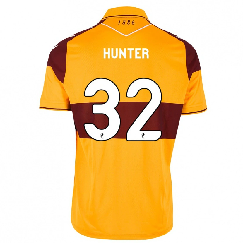 Danxen Kinder Robbie Hunter #32 Maroon Orange Heimtrikot Trikot 2026/27 T-Shirt Schweiz