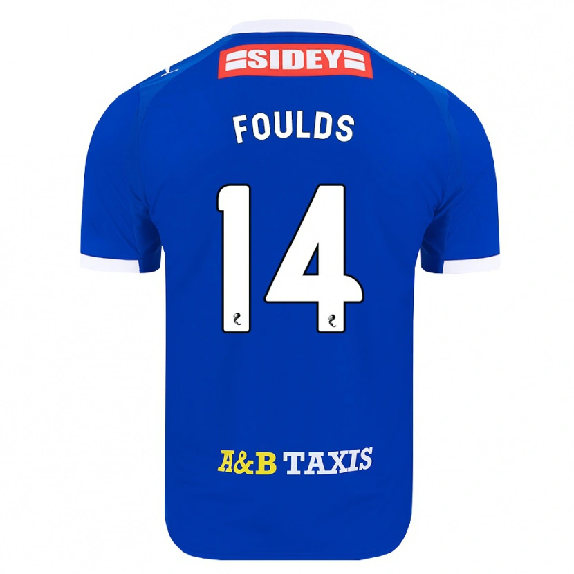 Danxen Kinder Matty Foulds #14 Blau Rot Gelb Heimtrikot Trikot 2026/27 T-Shirt Schweiz