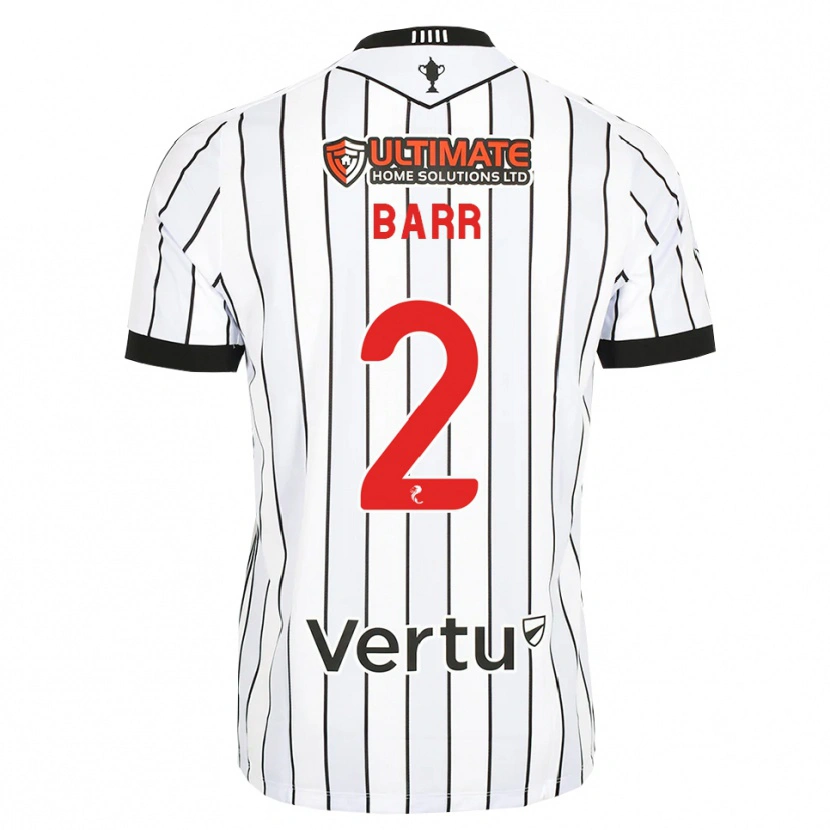Danxen Kinder Jack Barr #2 Weiß Schwarz Rot Heimtrikot Trikot 2026/27 T-Shirt Schweiz