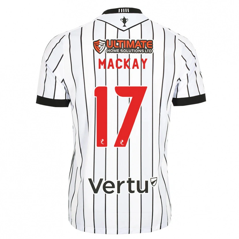 Danxen Kinder Rory Mackay #17 Weiß Schwarz Rot Heimtrikot Trikot 2026/27 T-Shirt Schweiz
