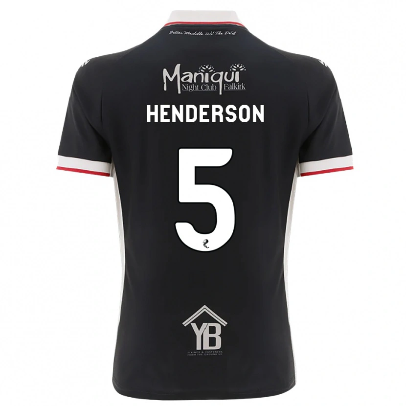 Danxen Kinder Liam Henderson #5 Schwarz Weiß Rot Heimtrikot Trikot 2026/27 T-Shirt Schweiz