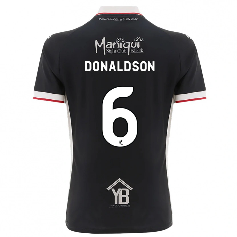 Danxen Kinder Coll Donaldson #6 Schwarz Weiß Rot Heimtrikot Trikot 2026/27 T-Shirt Schweiz