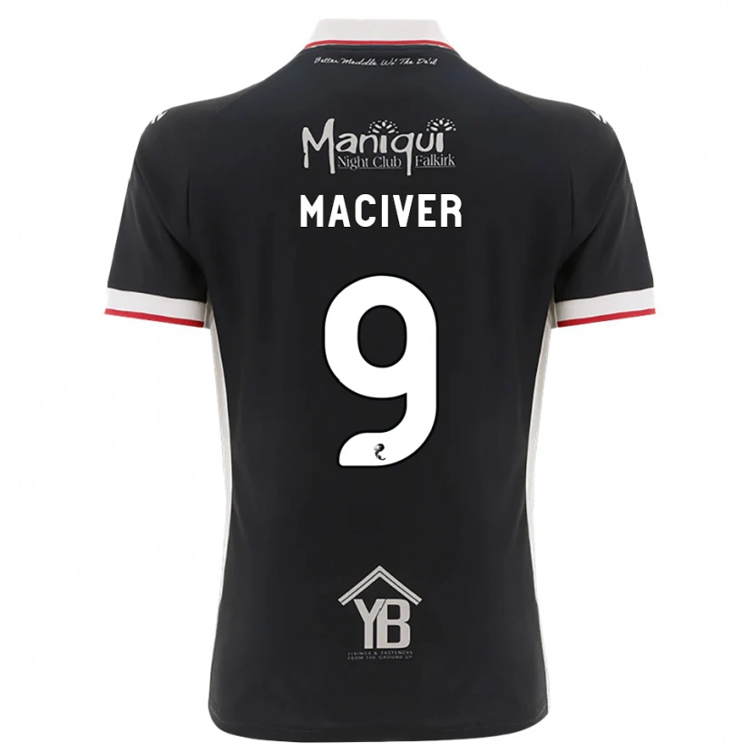 Danxen Kinder Ross Maciver #9 Schwarz Weiß Rot Heimtrikot Trikot 2026/27 T-Shirt Schweiz