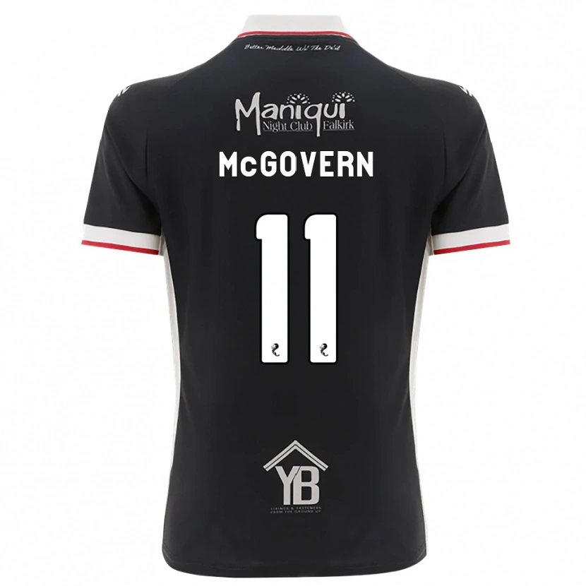 Danxen Kinder Paul Mcgovern #11 Schwarz Weiß Rot Heimtrikot Trikot 2026/27 T-Shirt Schweiz