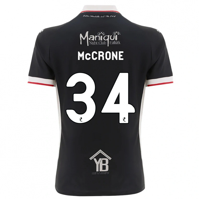 Danxen Kinder Caelan Mccrone #34 Schwarz Weiß Rot Heimtrikot Trikot 2026/27 T-Shirt Schweiz