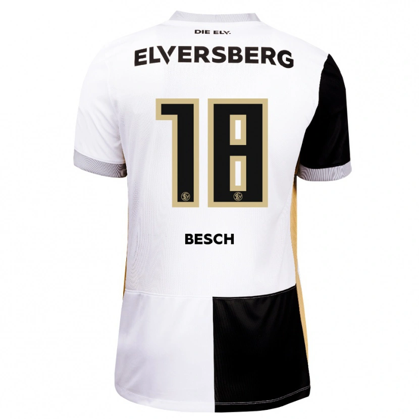 Danxen Kinder Philipp Besch #18 Schwarz Weiß Braun Heimtrikot Trikot 2026/27 T-Shirt Schweiz