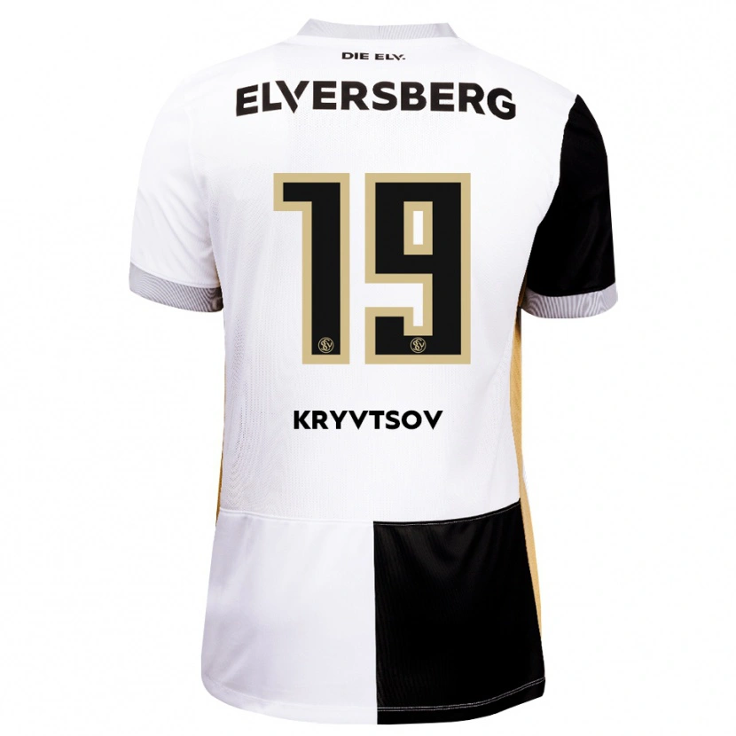 Danxen Kinder Nikita Kryvtsov #19 Schwarz Weiß Braun Heimtrikot Trikot 2026/27 T-Shirt Schweiz