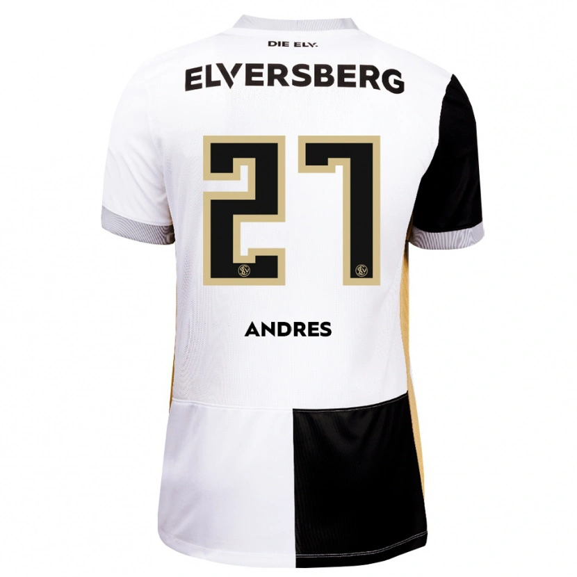 Danxen Kinder Alissa Andres #27 Schwarz Weiß Braun Heimtrikot Trikot 2026/27 T-Shirt Schweiz