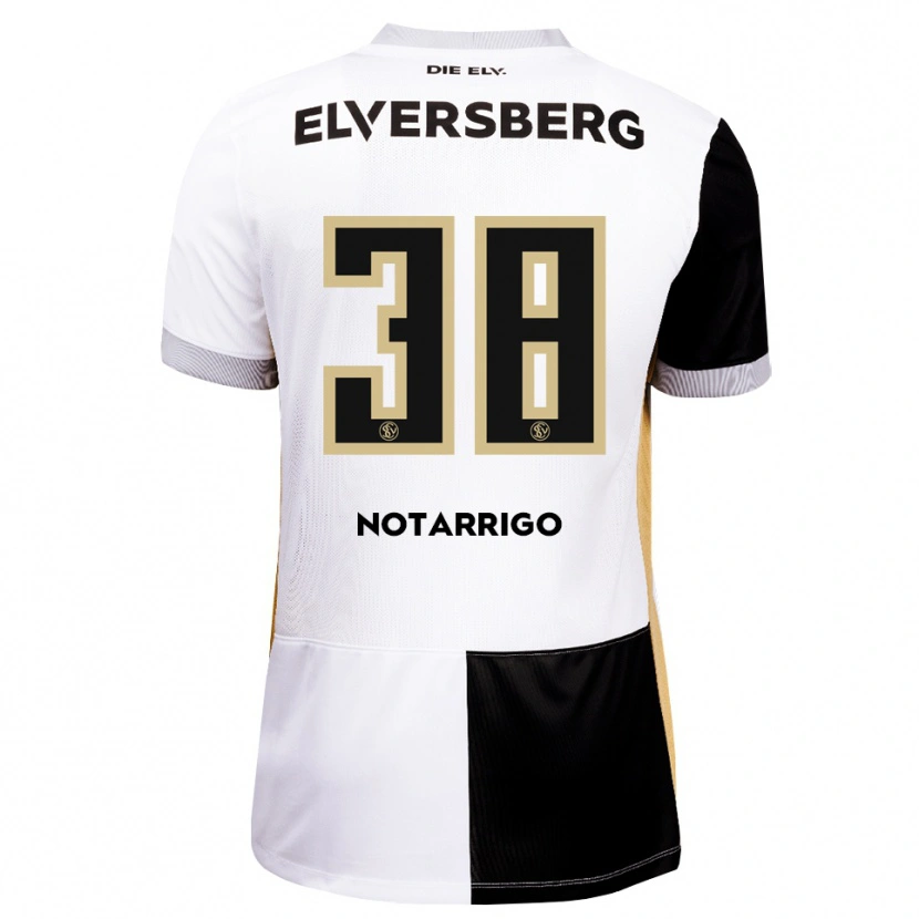Danxen Kinder Tyler Notarrigo #38 Schwarz Weiß Braun Heimtrikot Trikot 2026/27 T-Shirt Schweiz