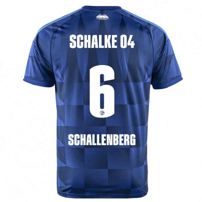 Danxen Kinder Ron Schallenberg #6 Dunkelblau Gelb Weiß Heimtrikot Trikot 2026/27 T-Shirt Schweiz