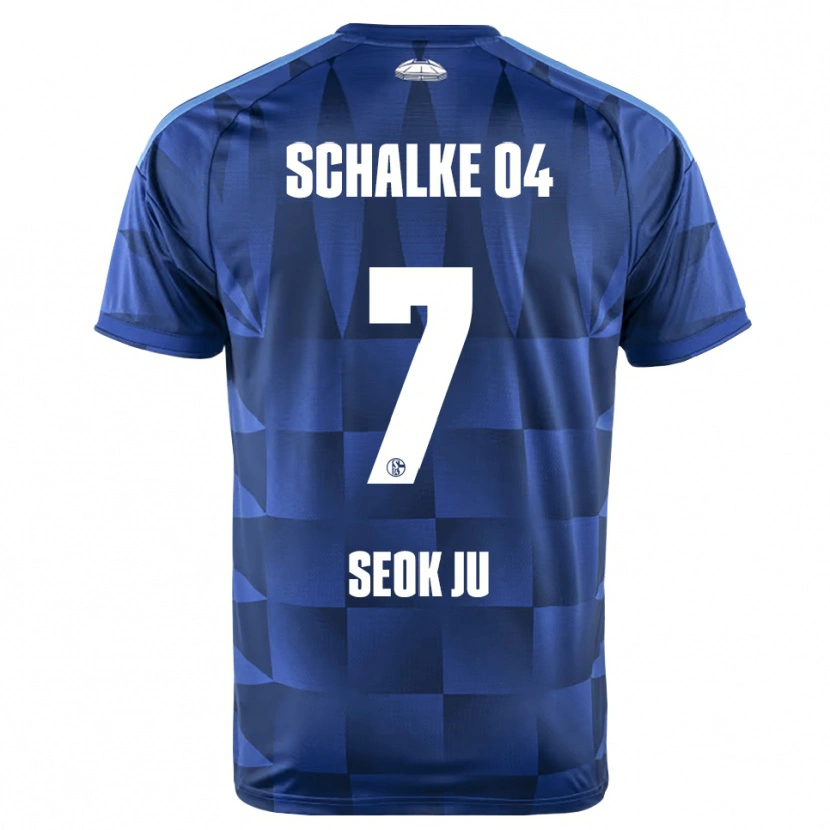 Danxen Kinder Seok-Ju Hong #7 Dunkelblau Gelb Weiß Heimtrikot Trikot 2026/27 T-Shirt Schweiz