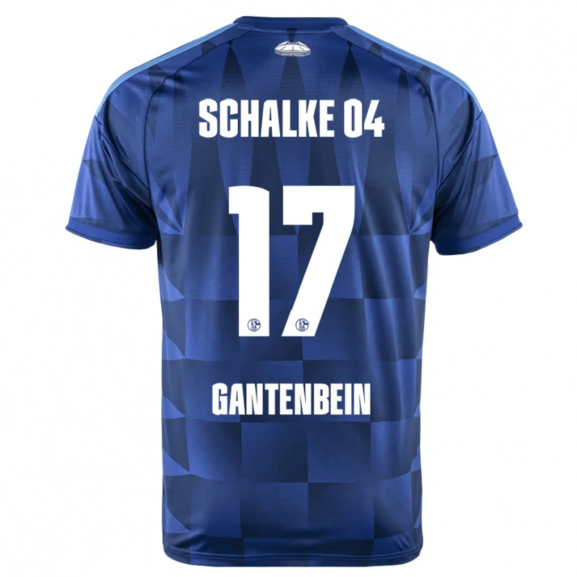 Danxen Kinder Adrian Gantenbein #17 Dunkelblau Gelb Weiß Heimtrikot Trikot 2026/27 T-Shirt Schweiz