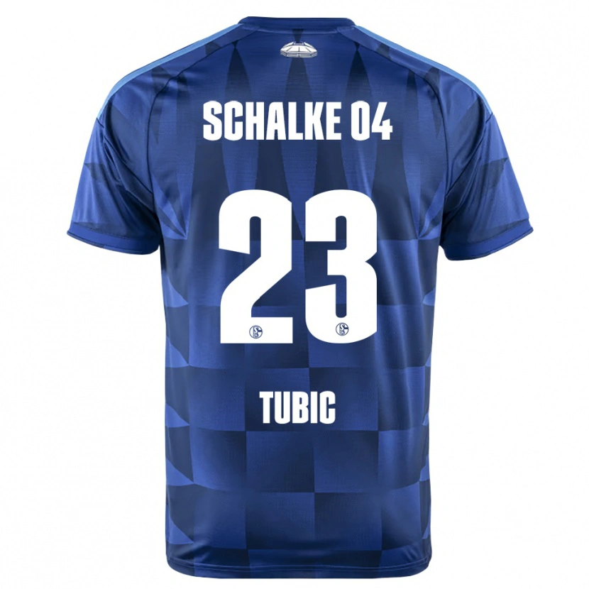 Danxen Kinder Malik Tubic #23 Dunkelblau Gelb Weiß Heimtrikot Trikot 2026/27 T-Shirt Schweiz