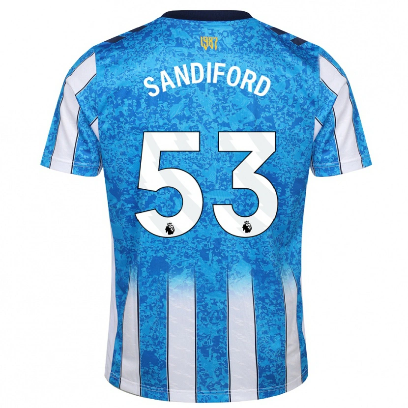 Danxen Kinder Greg Sandiford #53 Weiß Blau Orange Heimtrikot Trikot 2026/27 T-Shirt Schweiz