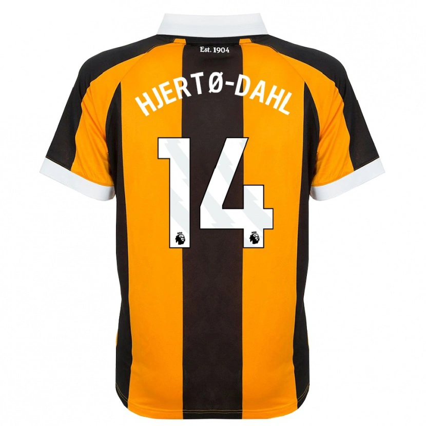 Danxen Kinder Jens Hjertø-Dahl #14 Orange Schwarz Weiß Heimtrikot Trikot 2026/27 T-Shirt Schweiz