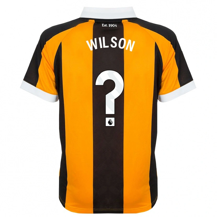 Danxen Kinder George Wilson #0 Orange Schwarz Weiß Heimtrikot Trikot 2026/27 T-Shirt Schweiz