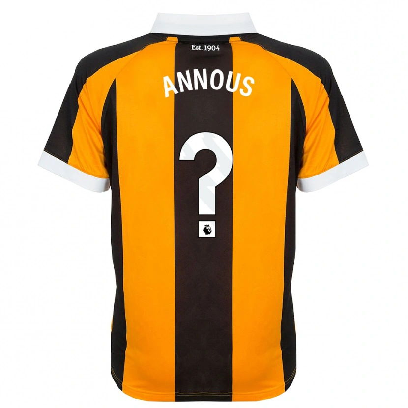 Danxen Kinder Brandon Annous #0 Orange Schwarz Weiß Heimtrikot Trikot 2026/27 T-Shirt Schweiz