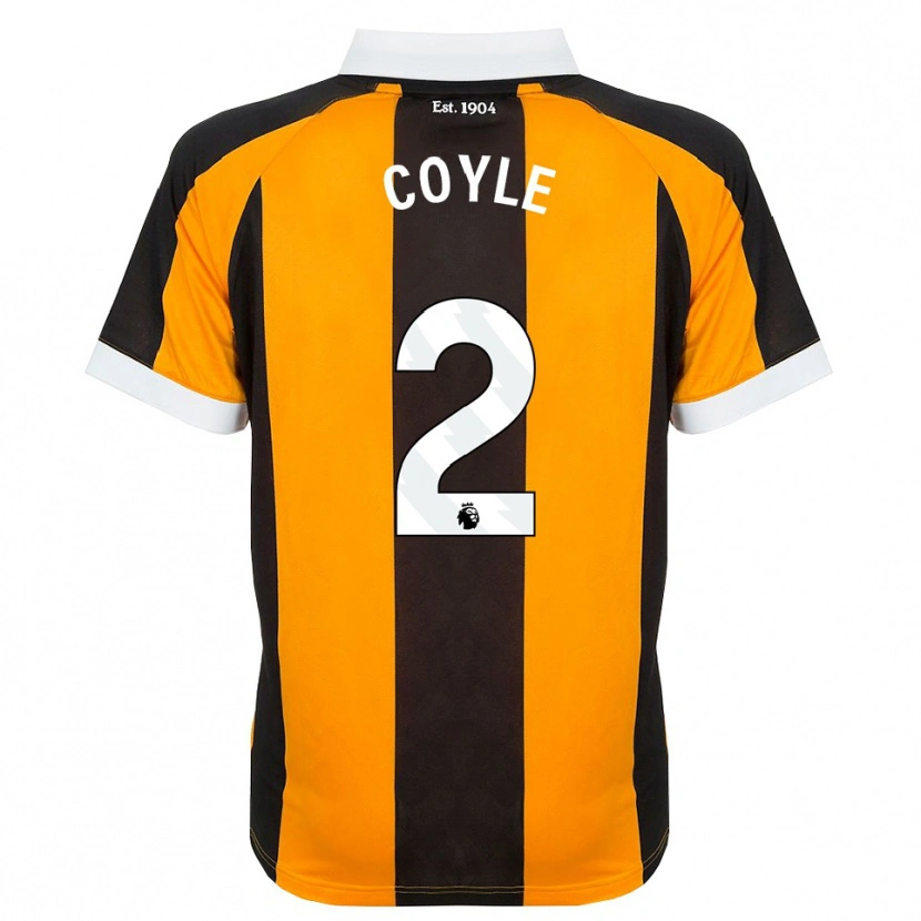 Danxen Kinder Lewie Coyle #2 Orange Schwarz Weiß Heimtrikot Trikot 2026/27 T-Shirt Schweiz