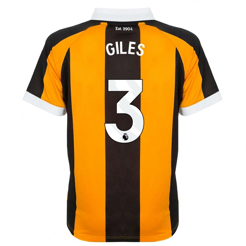 Danxen Kinder Ryan Giles #3 Orange Schwarz Weiß Heimtrikot Trikot 2026/27 T-Shirt Schweiz