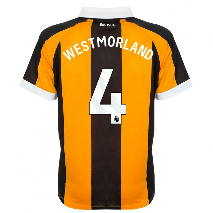 Danxen Kinder Emma Westmorland #4 Orange Schwarz Weiß Heimtrikot Trikot 2026/27 T-Shirt Schweiz